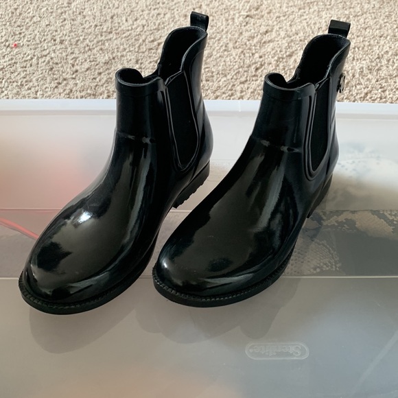 Black Michael Korrs Rain Boots - Picture 2 of 2